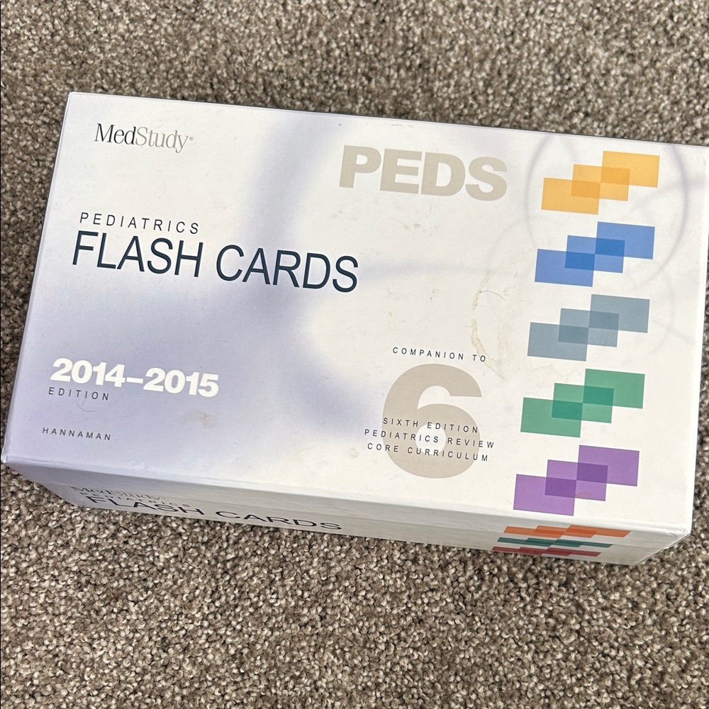 MedStudy Pediatrics Flash Cards 2014-2015